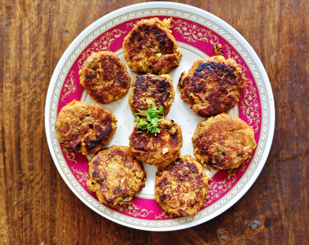 plated chicken cutlets