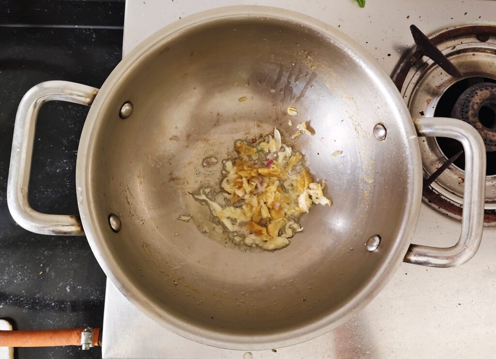 Add Ginger Garlic to Oil