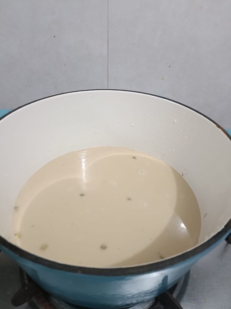 Ragi Liquid in Pan