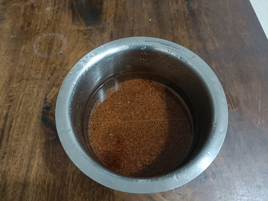Soaked whole Ragi