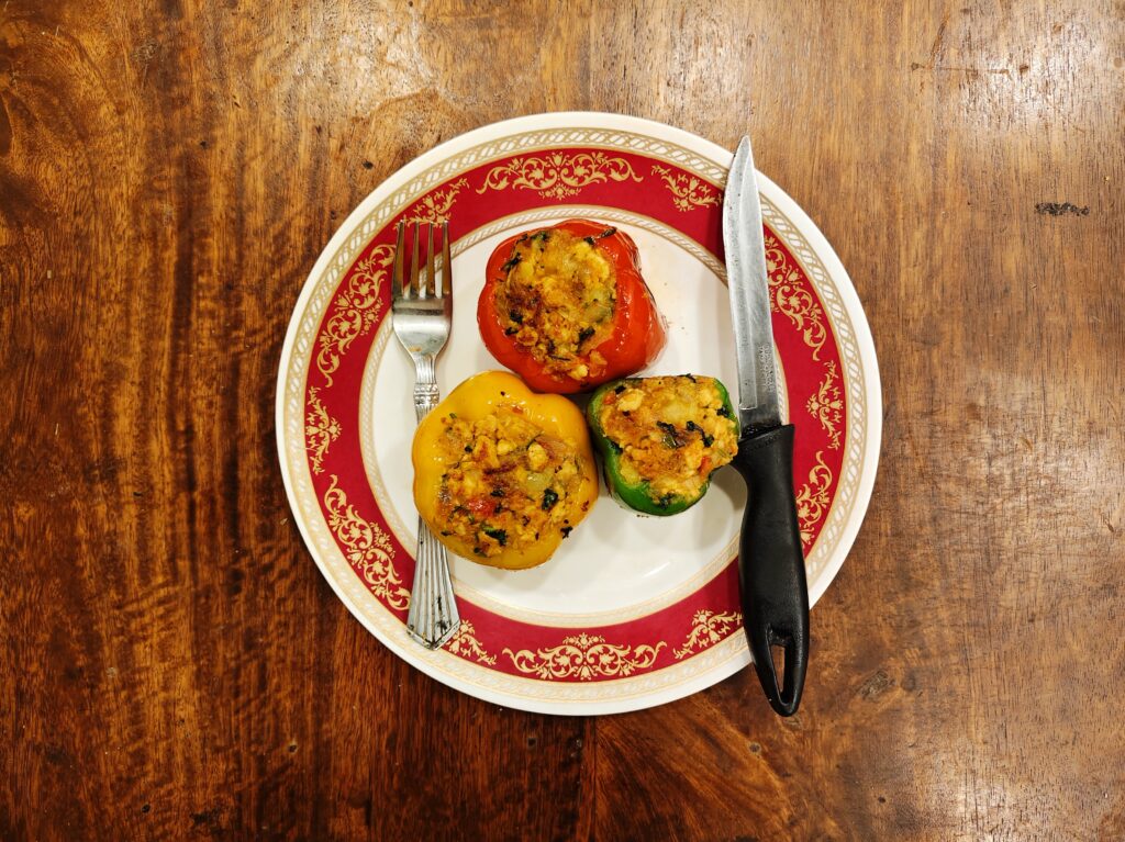 Chicken Stuffed Bell Peppers