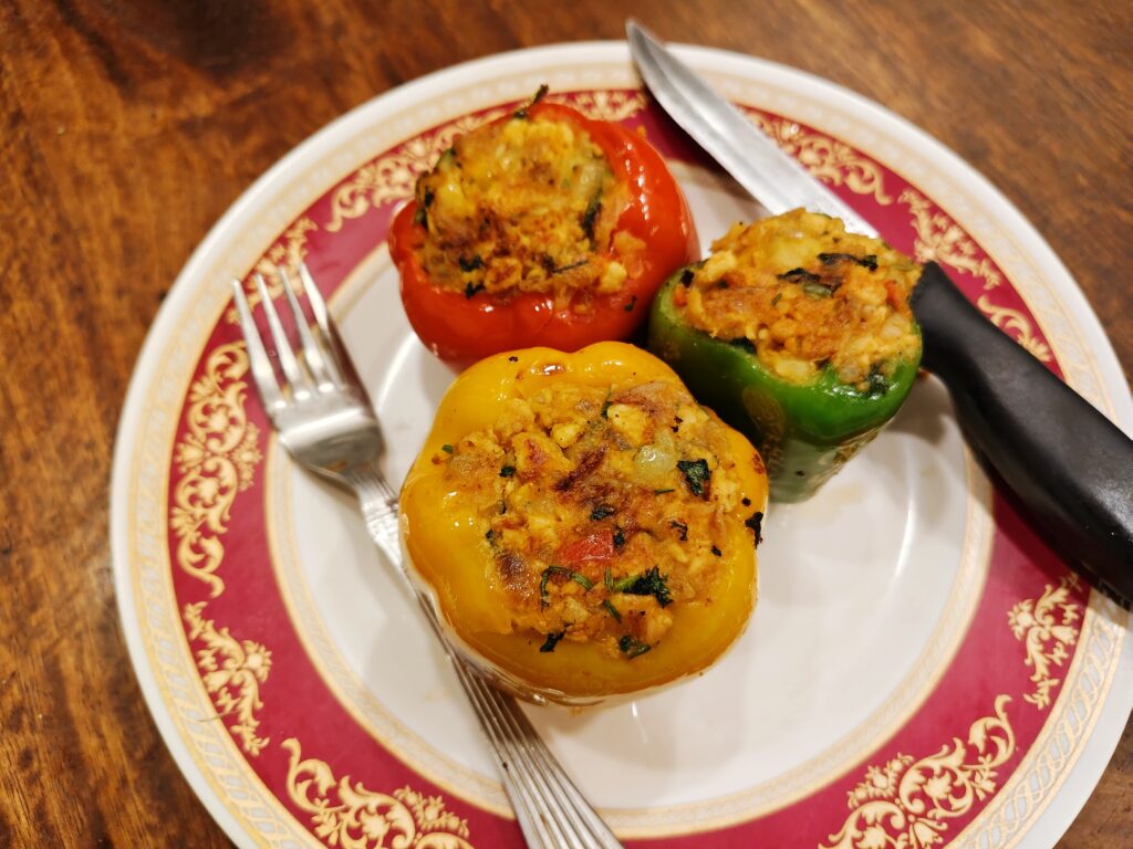 Chicken Stuffed Bell Peppers
