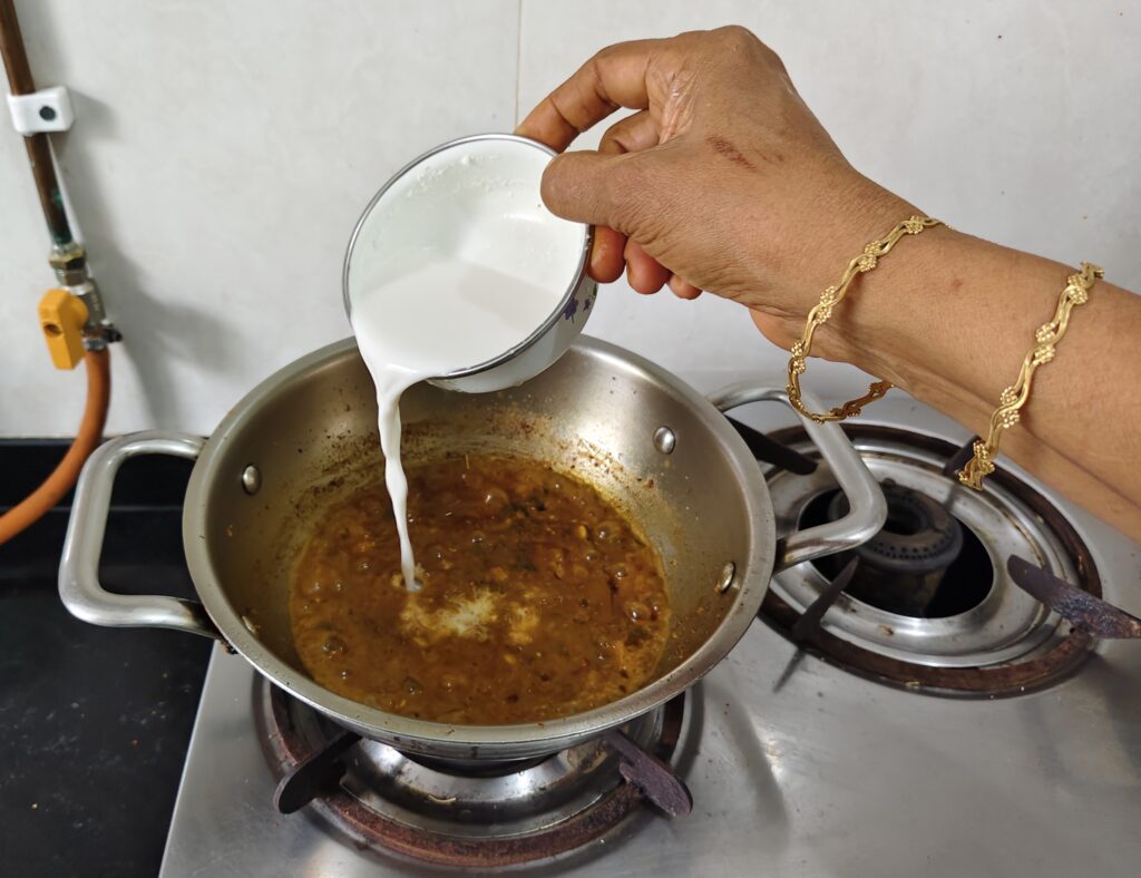 Add coconut milk