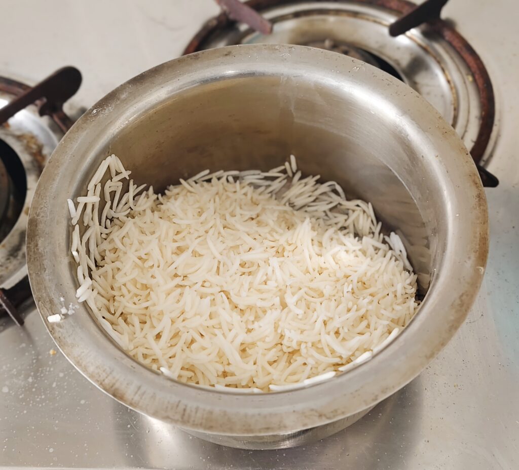 Half Cooked Basmati 